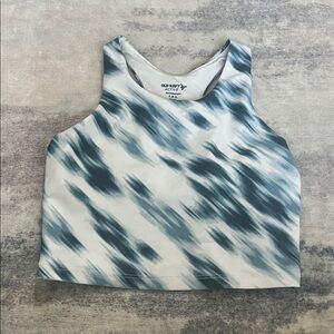 Old Navy Kids Blue and White Tank Top